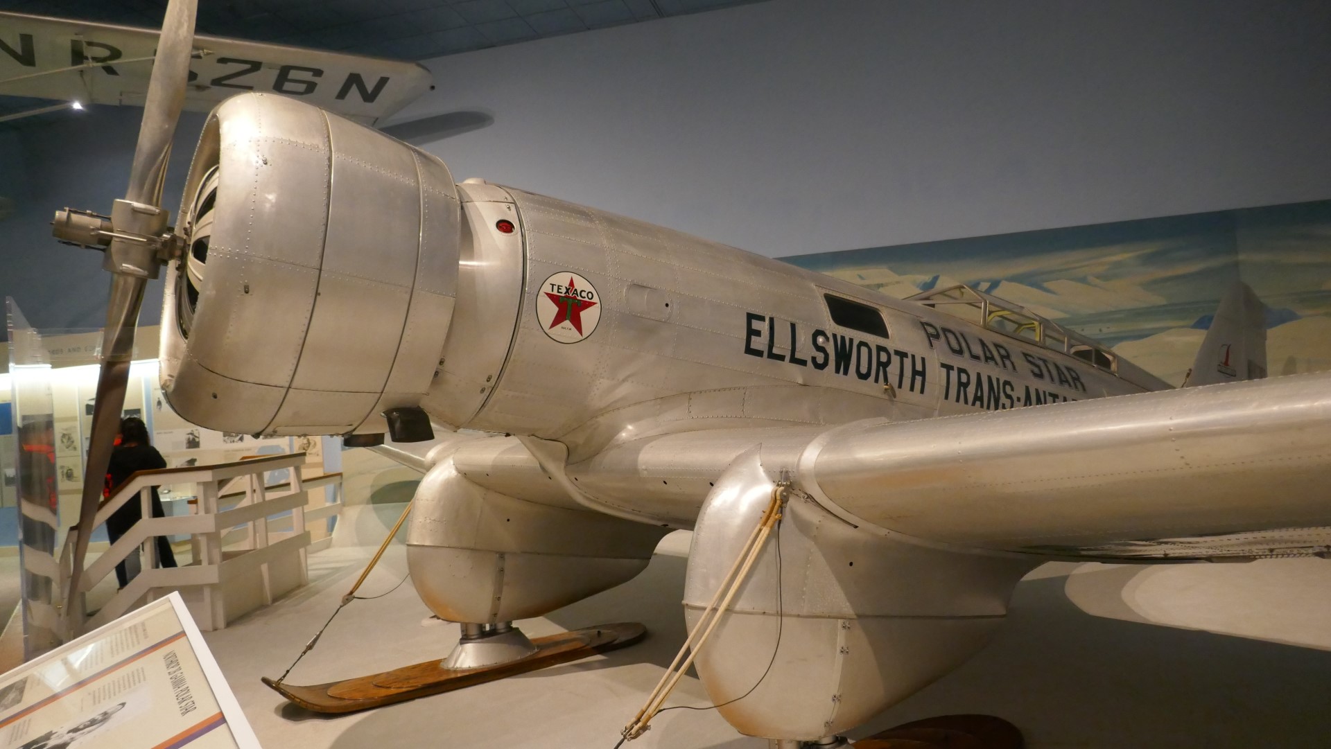 Lincoln Ellsworth’s Polar plane in the National Air and Space Museum in Washington DC.